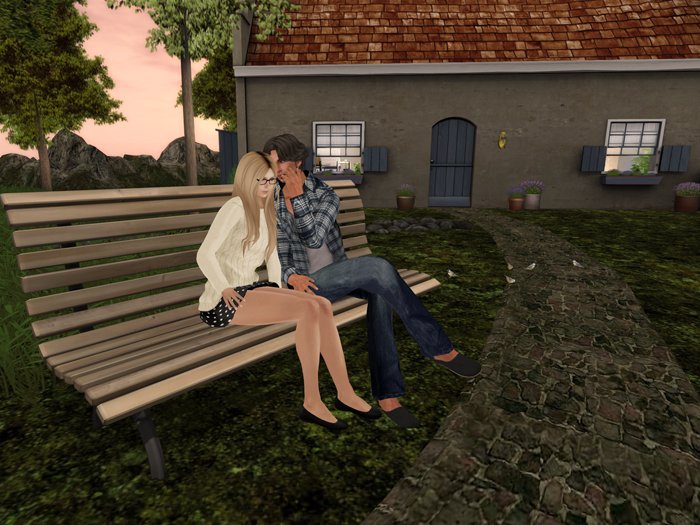 second life outdoor furniture bench gossip
