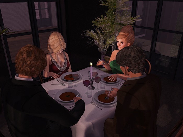 Second Life bistro table soup