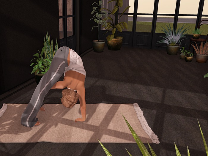 Second Life yoga mat bend